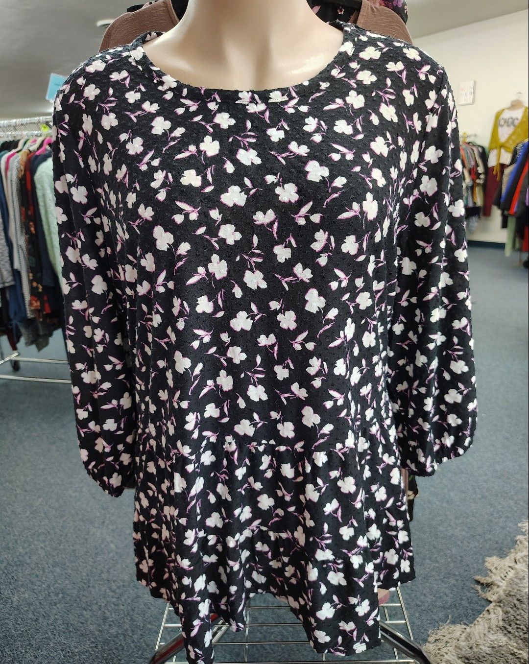 Lane Bryant NWT floral tiered top size 6x
