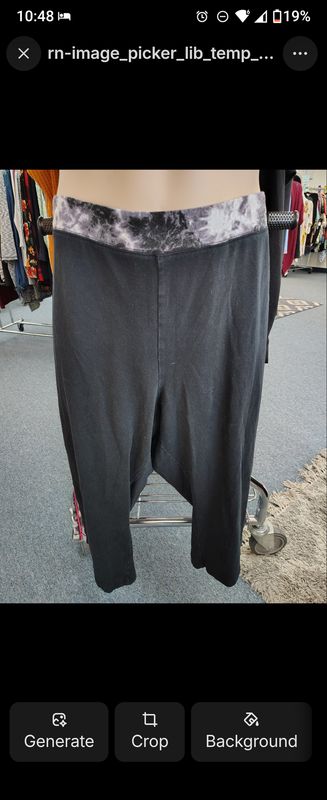 Catherines yoga capri lounge pants black size 4x