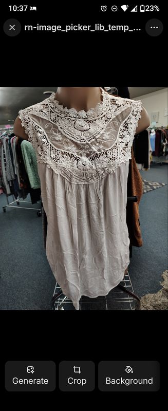 Torrid white lace top sleeveless top size 6x dressy