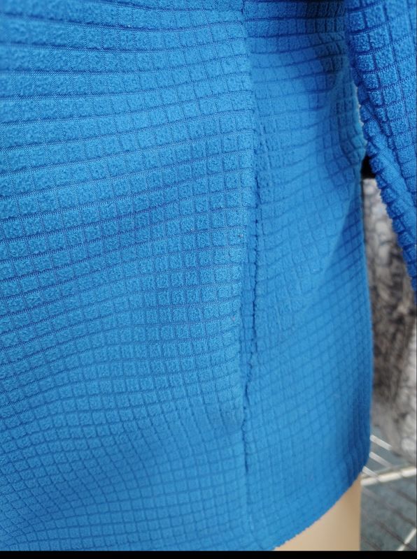 Land's End blue zip front fleece sweatshirt size xl