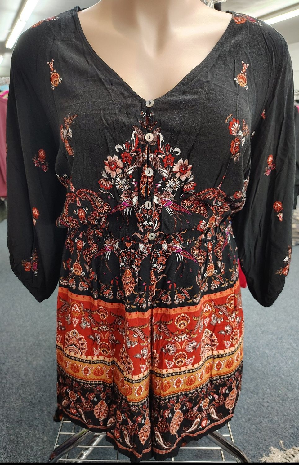 City Chic long sleeve floral romper size 3x 24