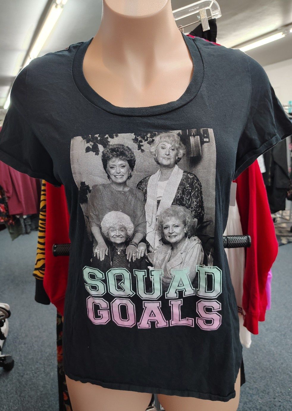 Golden Girls Torrid black tshirt fitted "Squad Goals" 3x
