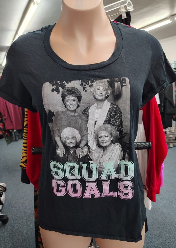 Golden Girls Torrid black tshirt fitted "Squad Goals" 3x