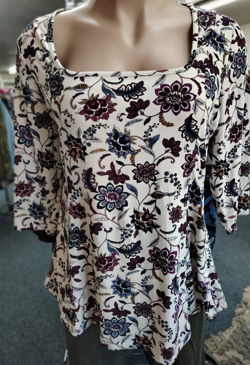 Lane Bryant floral soft top size 4x flared