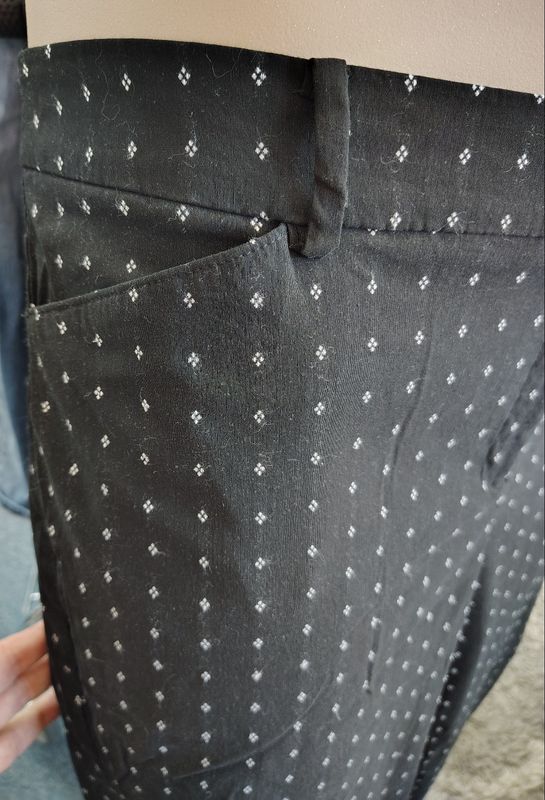 Lane Bryant black patterned stretchy dress pants size 24