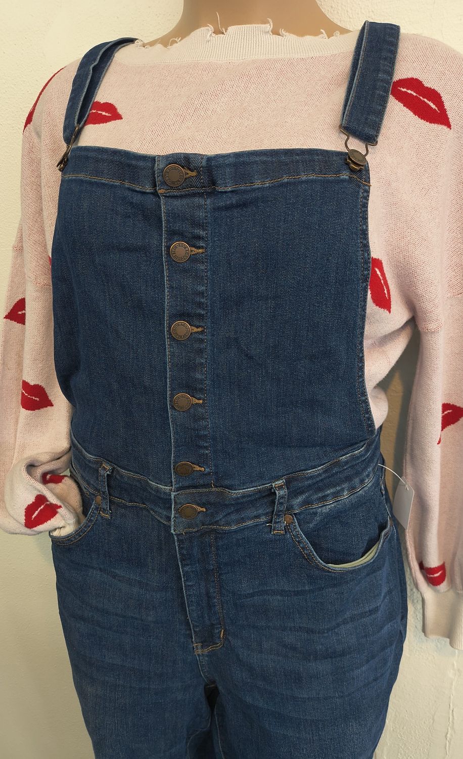 3x 22/24 Judy Blue denim flare overalls stretchy trendy!