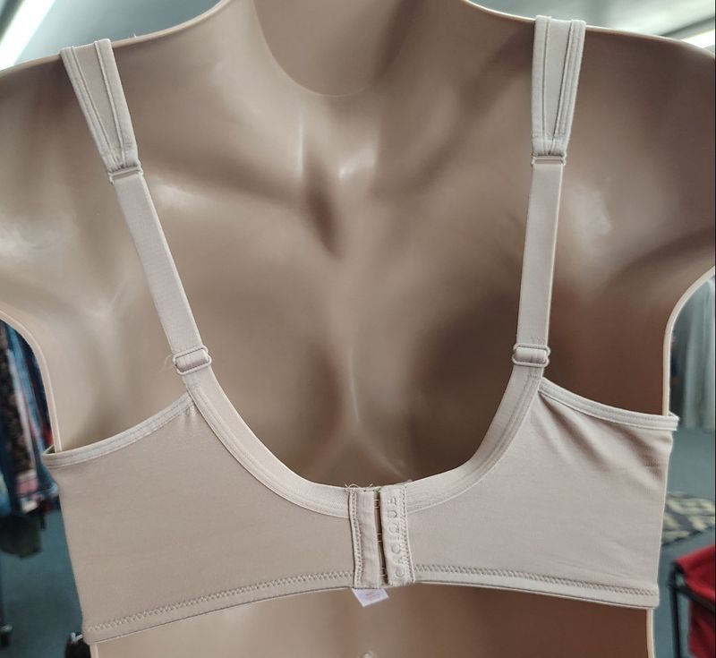 44C Cacique lightly lined balconette nude with lace underwire