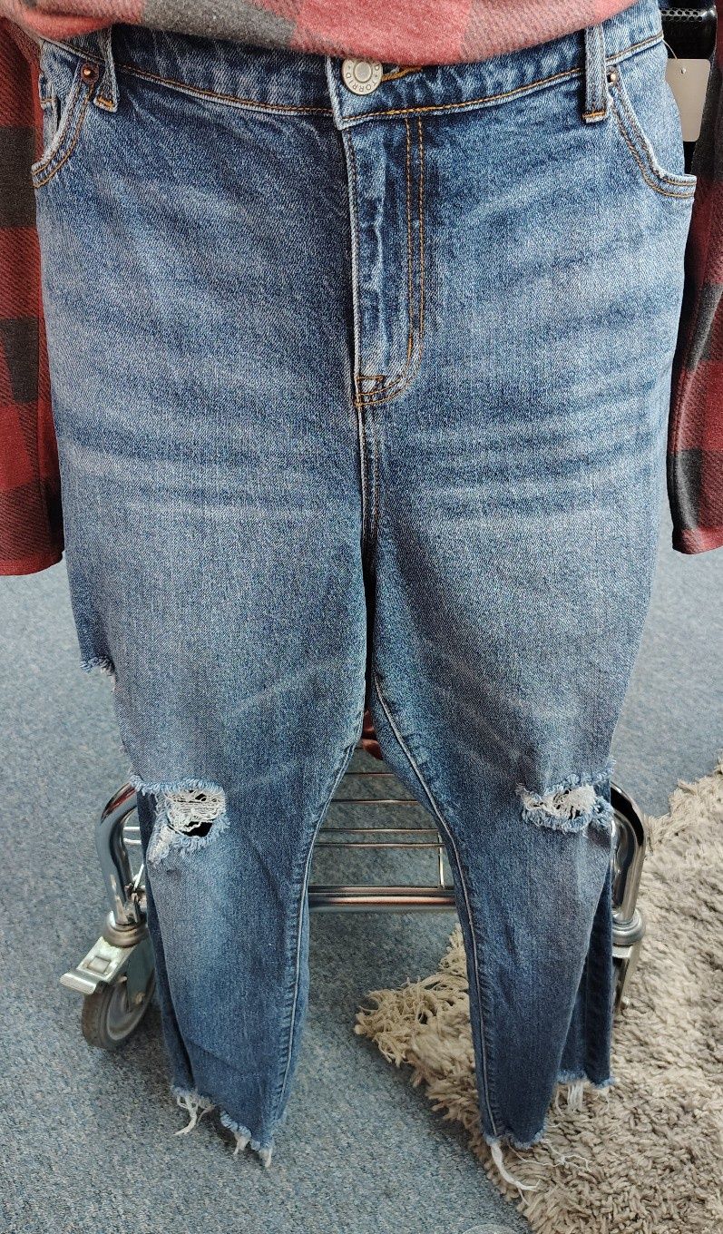 Torrid Perfect Boyfriend ankle classic denim size 22 tall