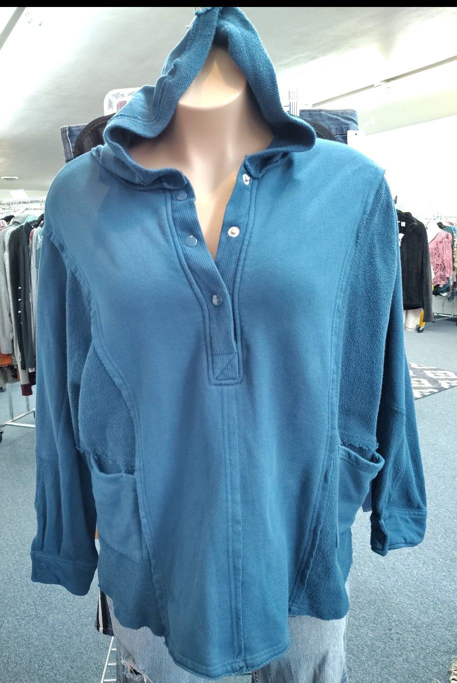 XXL Lily &amp; Lottie blue oversized sweatshirt hoodie