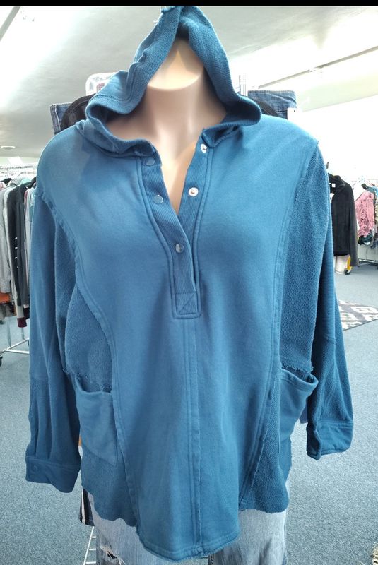 XXL Lily &amp; Lottie blue oversized sweatshirt hoodie