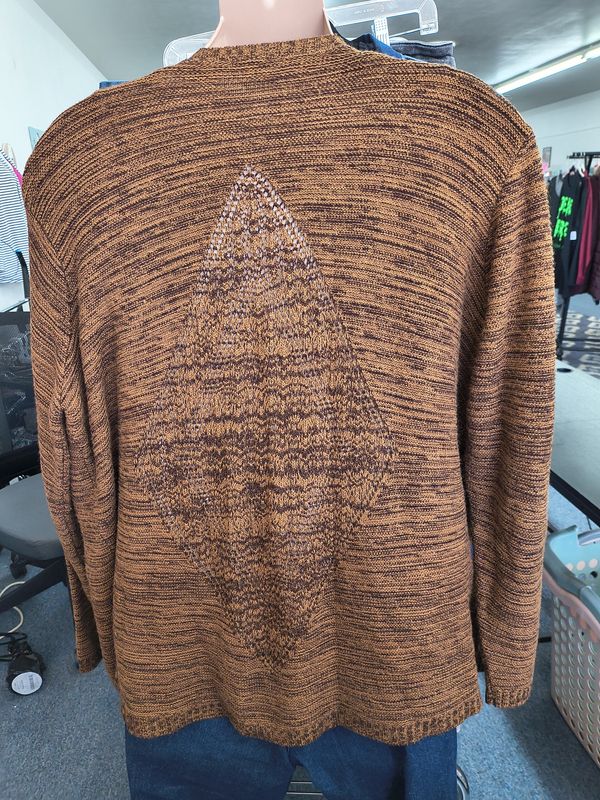 4x Maurices brown marled cardigan with back design