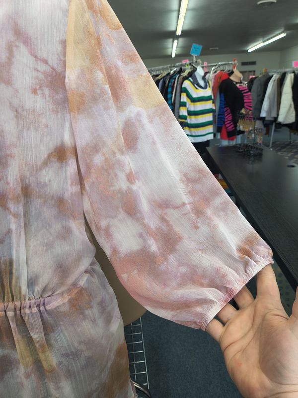 4x Maurices tie dye short sleeve kimono coverup