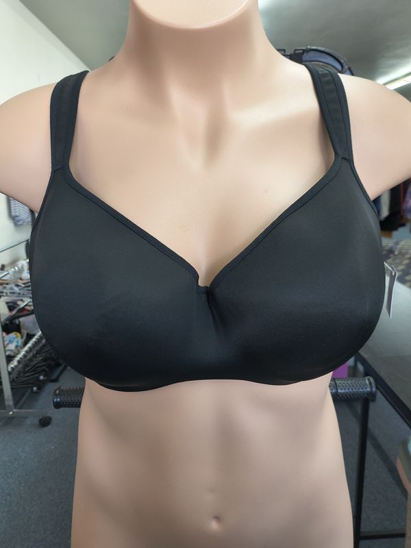 46C Cacique smooth lightly lined balconette black bra