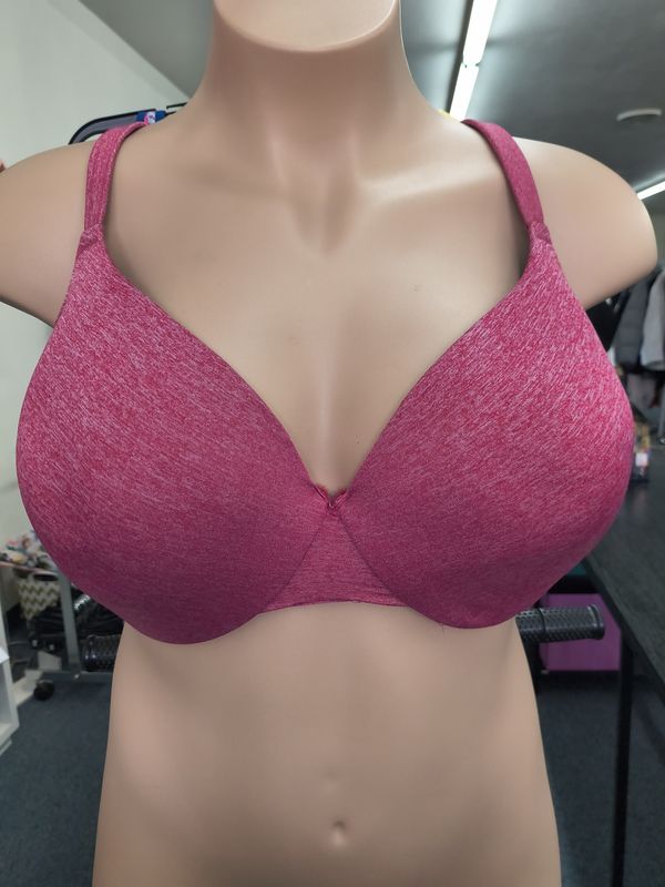 40H Cacique true embrace t-shirt underwire bra pink