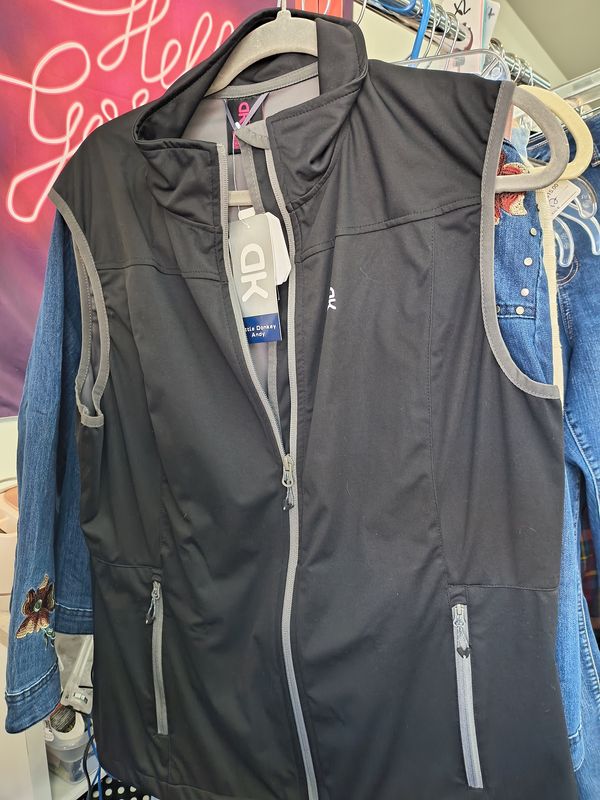 XL Little Donkey Andy NWT black lightweight vest