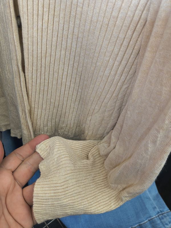 XL Marled Reunited Clothing cream cardigan sweater