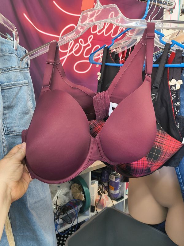 42DD Cacique lightly lined full coverage underwire bra purple