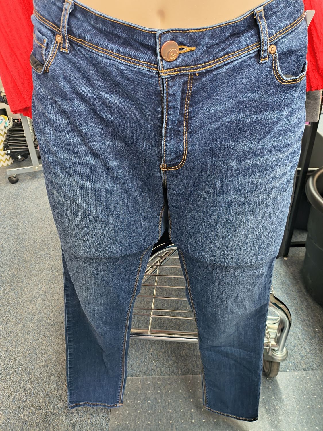 Size 14 Cato distressed wash skinny jeans