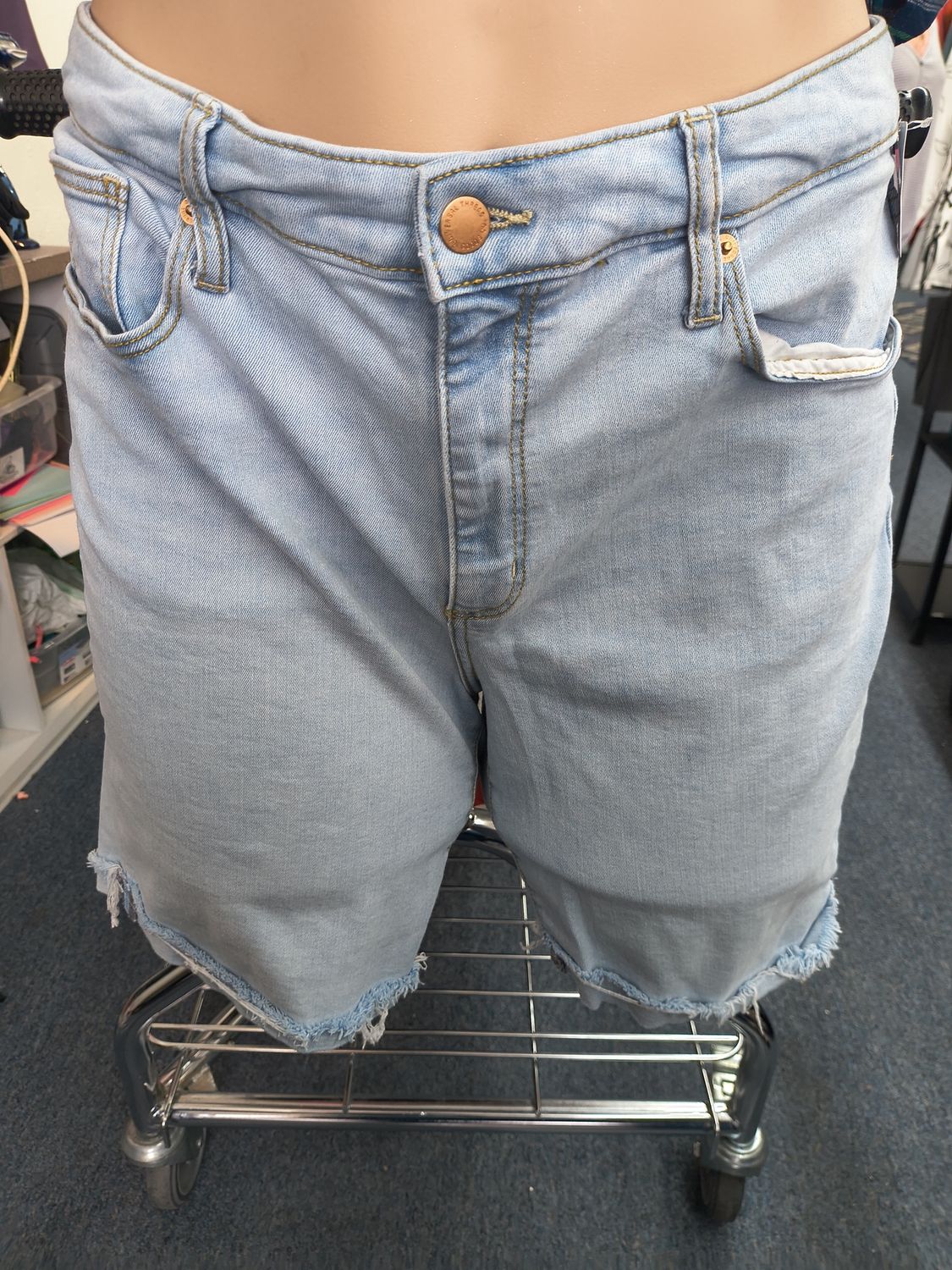 Size 16 Universal Thread light wash cutoff look bermuda shorts