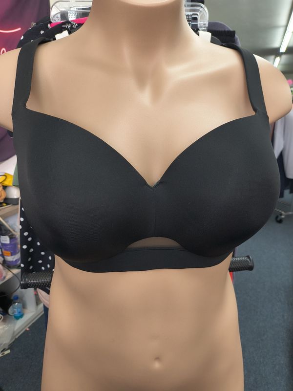 42DD Cacique lightly lined balconette black underwire bra