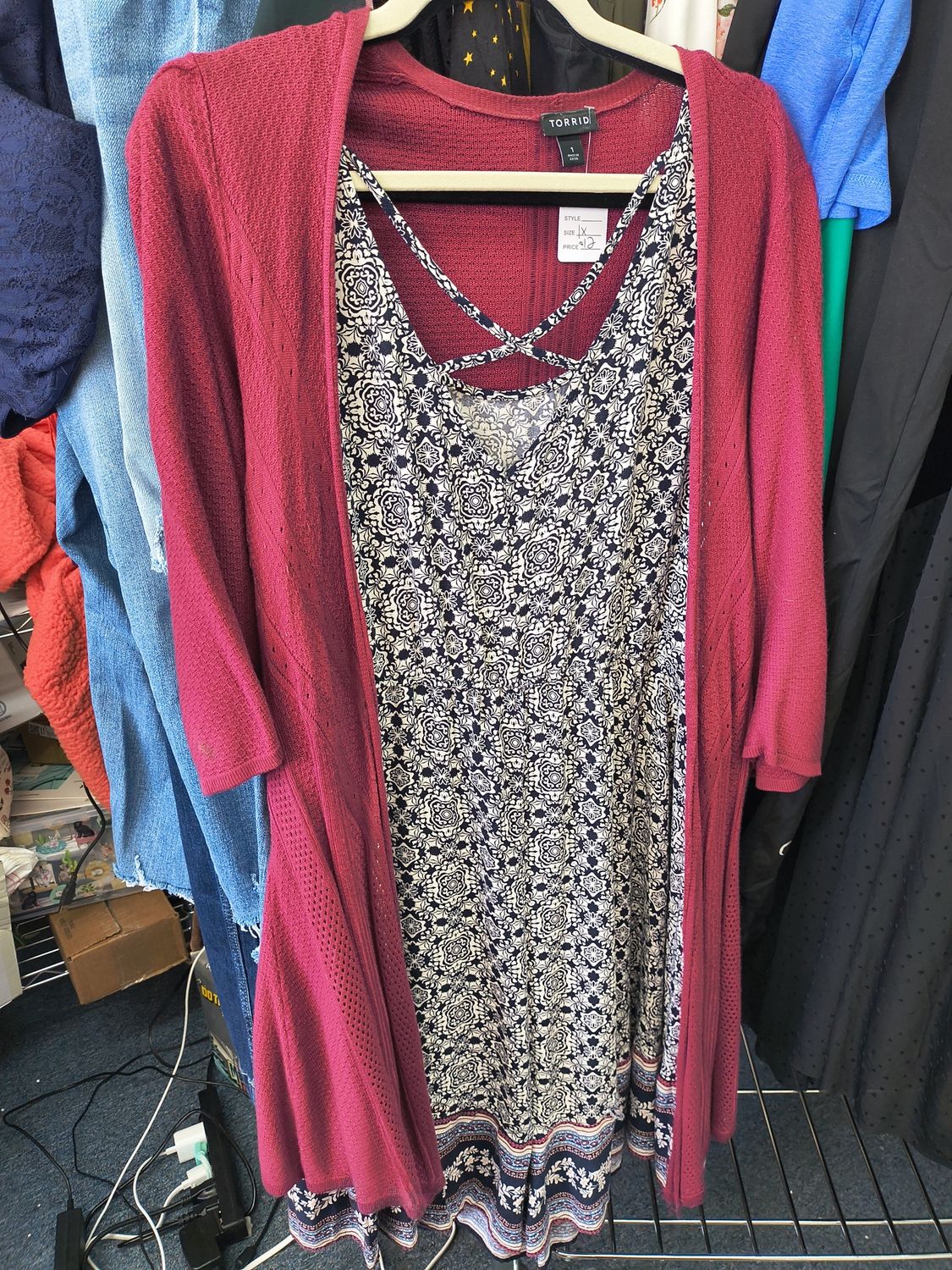 XL Torrid lightweight purple cardigan sweater