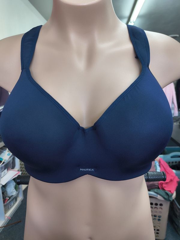Size 42D Nautica navy blue underwire bra