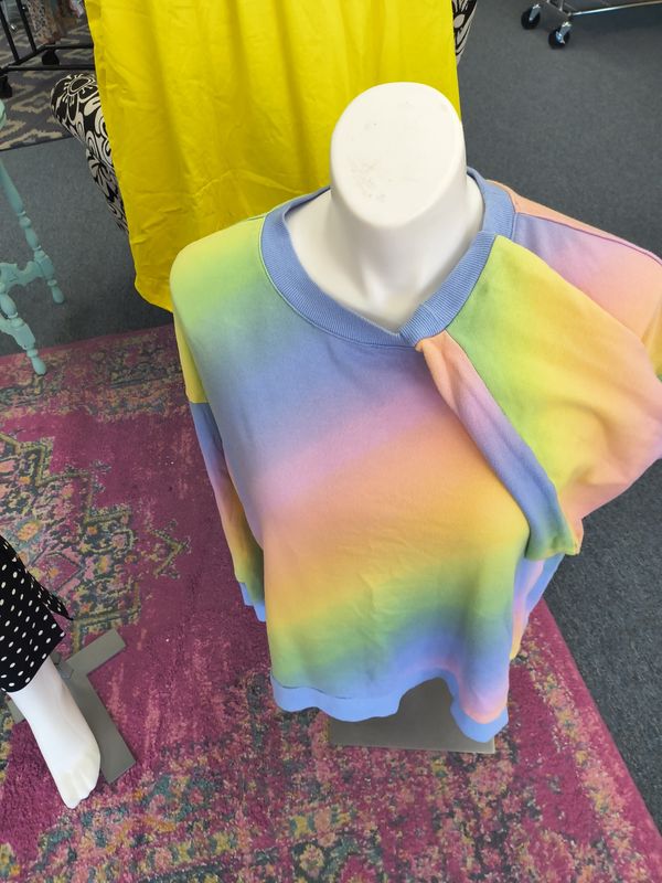 Size XL Colson rainbow sweatshirt cute for Easter