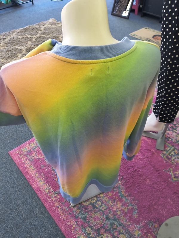 Size XL Colson rainbow sweatshirt cute for Easter