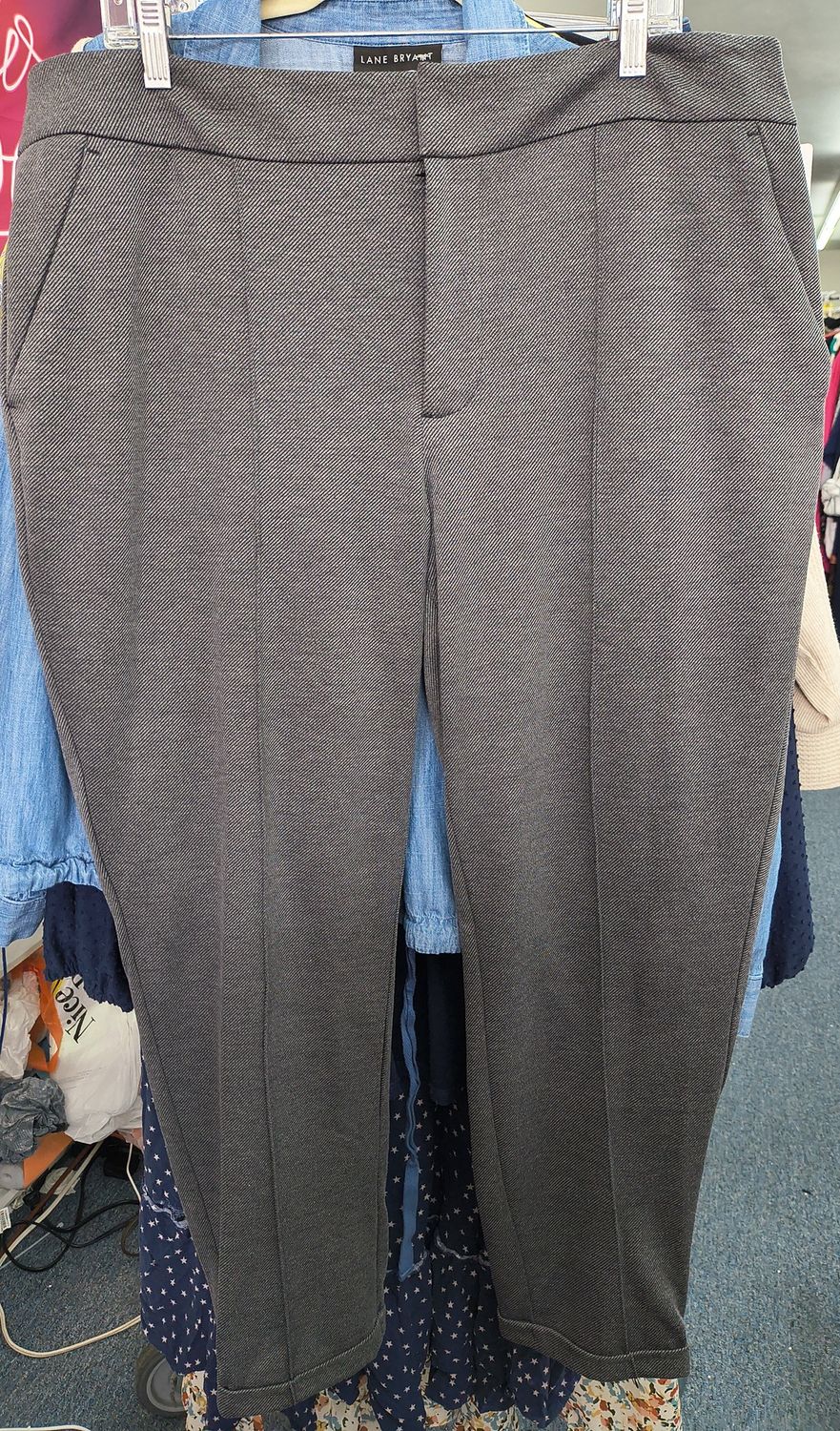 Size 18 Nine West tapered leg gray dress pants NWT