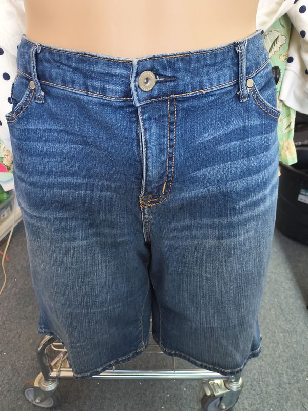 Size 26 Torrid bermuda denim shorts stretchy