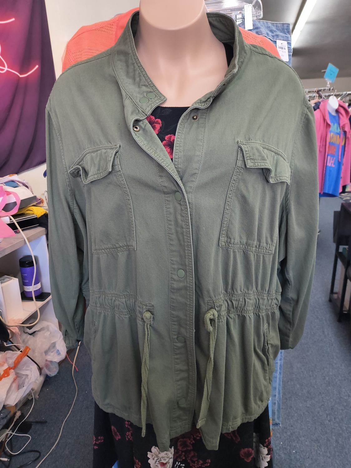 4x Terra &amp; Sky green lightweight spring jacket