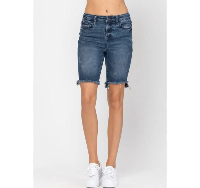 XL Judy Blue New cut off bermuda denim shorts