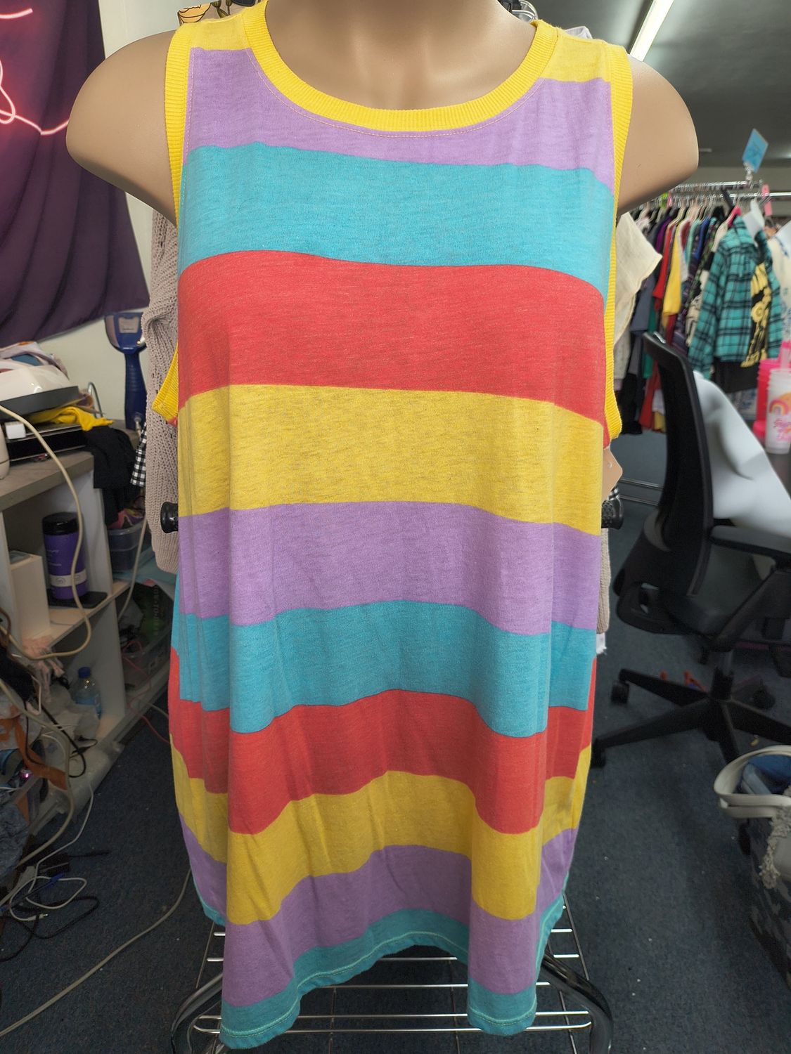 Size 3x Torrid rainbow stripe knit tank top