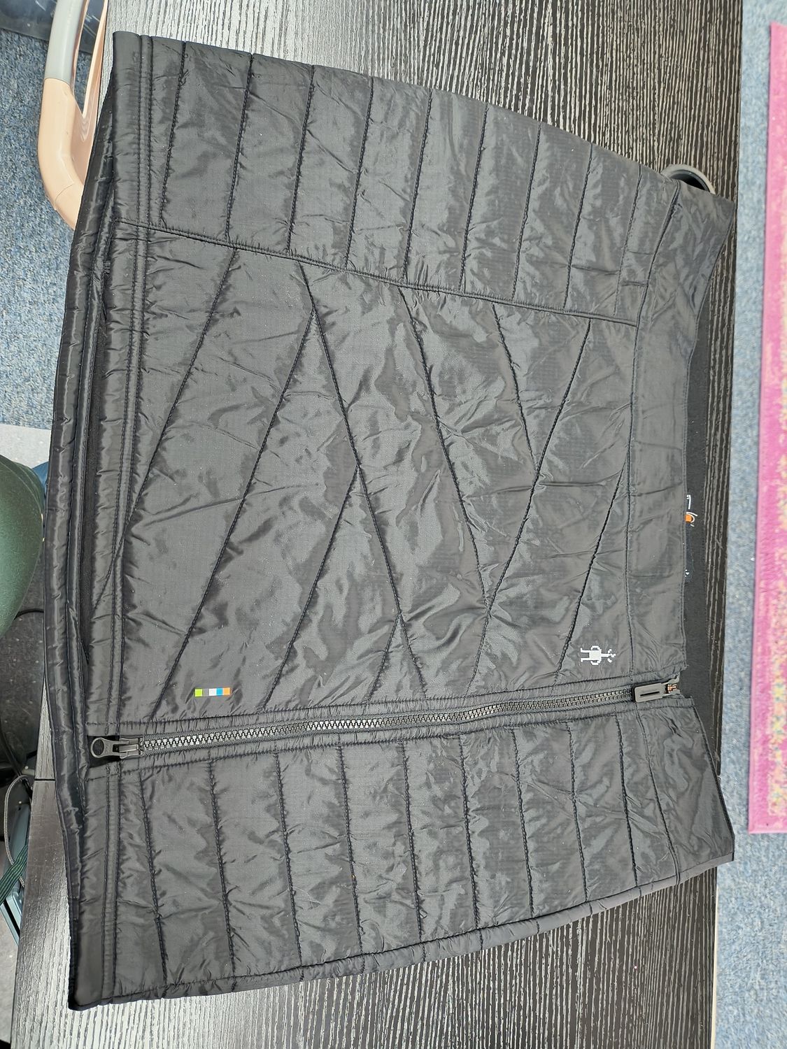 XL Smartwool black thermal and wool mini skirt