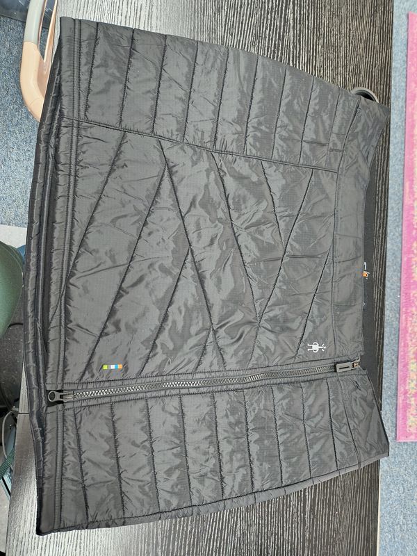 XL Smartwool black thermal and wool mini skirt