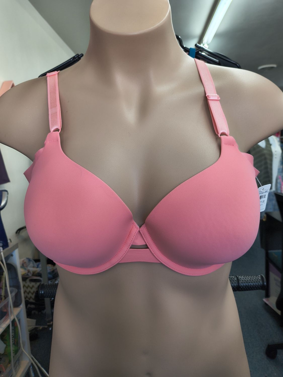 38C Warner's pink underwire push up bra