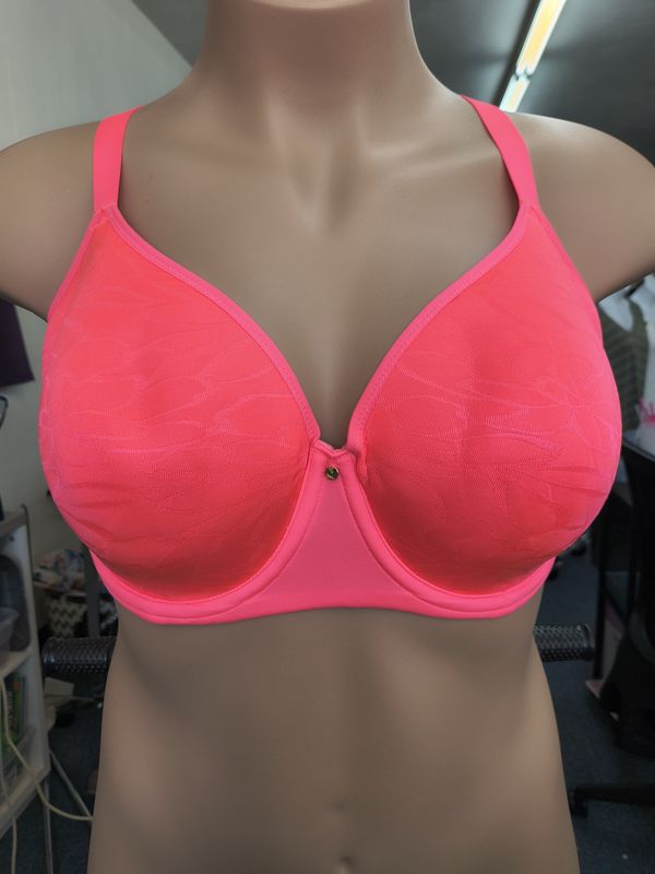 38G Cacique pink lightly lined balconette bra