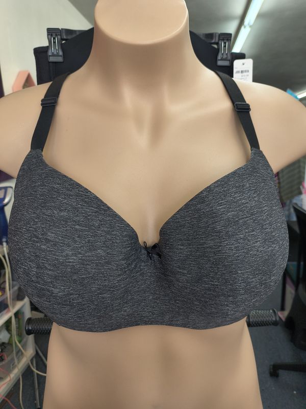 42DD Cacique lightly lined balconette gray underwire bra