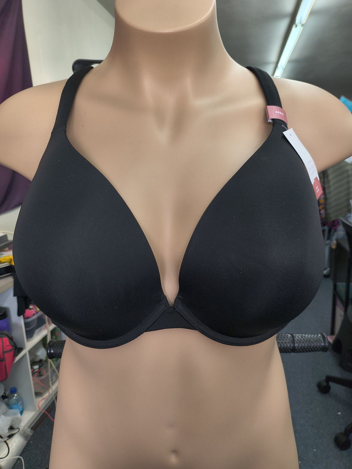 46DD NWT Cacique black boost plunge bra