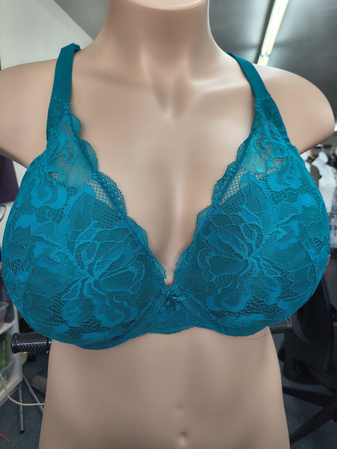 46D Auden The Sublime green lace push up bra
