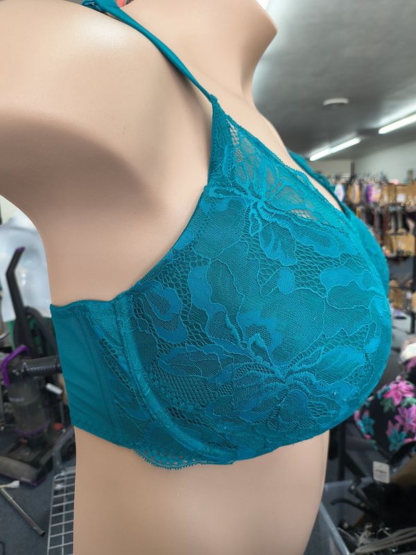 46D Auden The Sublime green lace push up bra