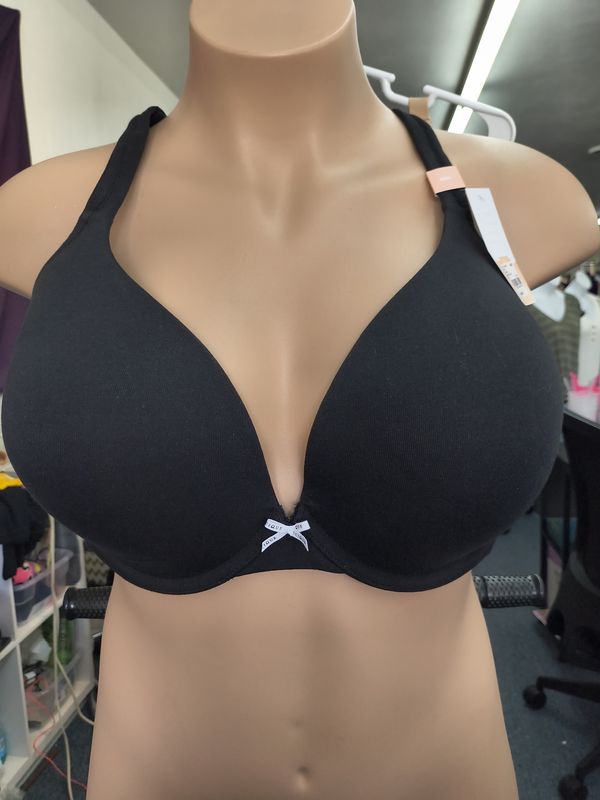 48D Cacique NWT black boost plunge underwire bra