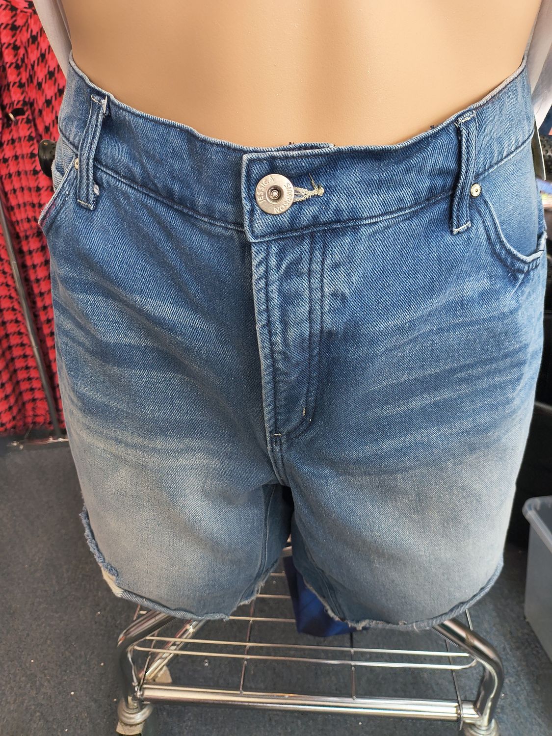 Size 14 Jessica Simpson relaxed cutoff denim bermuda shorts