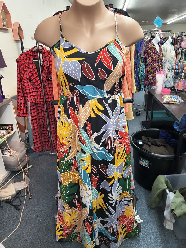 3x Multicolored floral jumpsuit sleeveless
