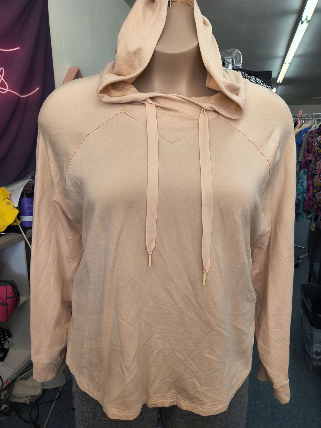 3x Athleta light sherbet soft hoodie