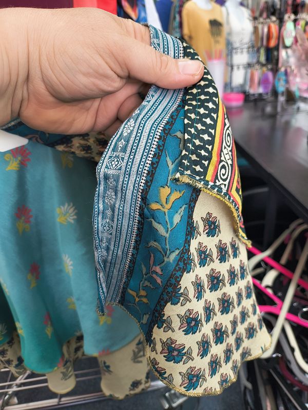 One Size Earthbound multi colored and pattern swim cover skirt