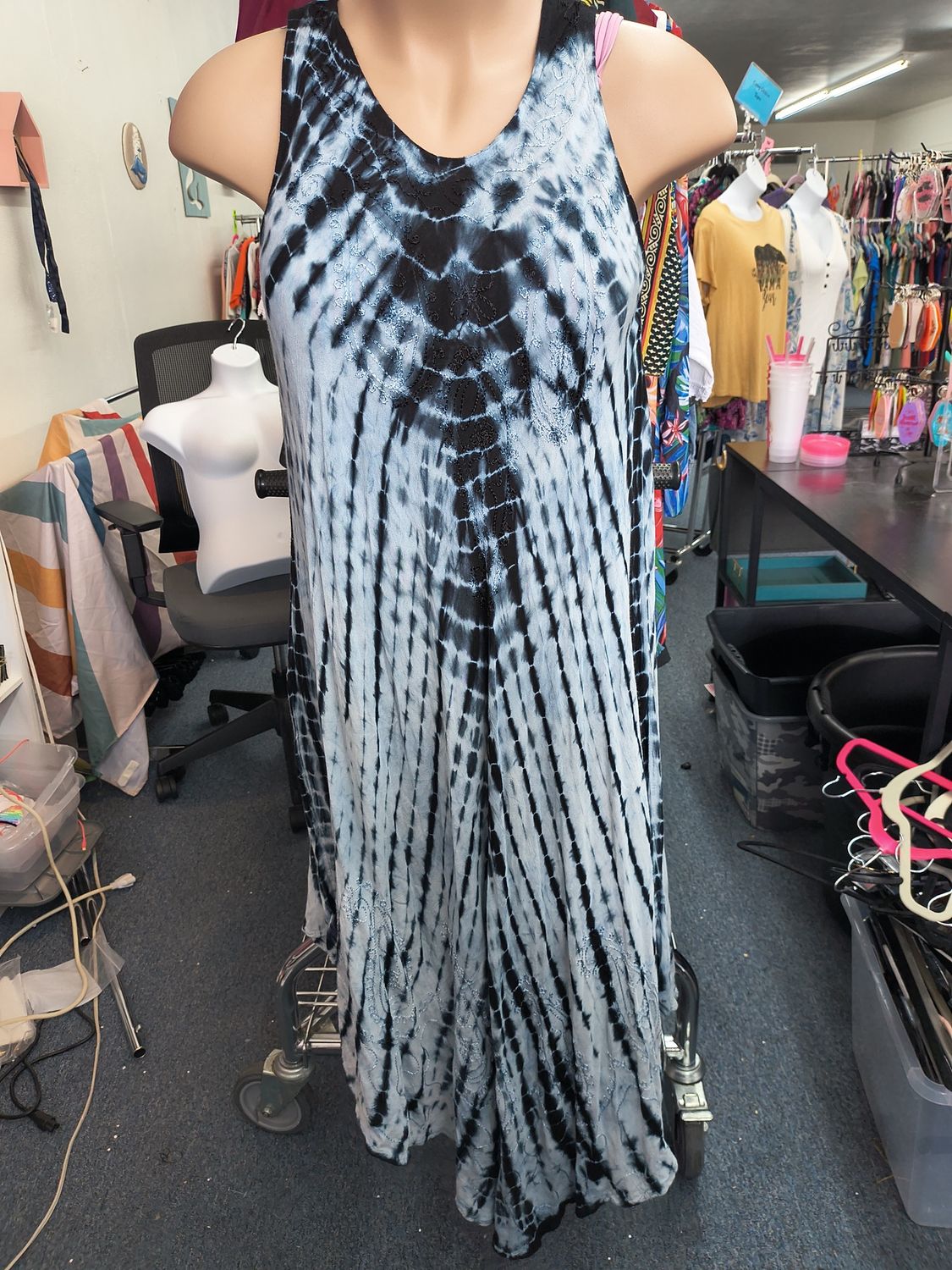 SR Fashion tie dye pullover swim cover/dress one size XL 1x
