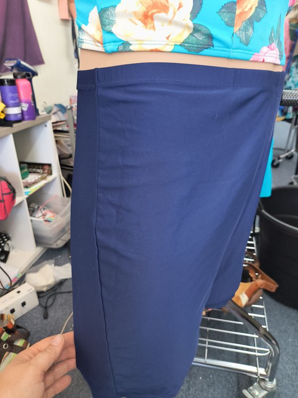 2x/3x navy blue swimsuit shorts bottoms