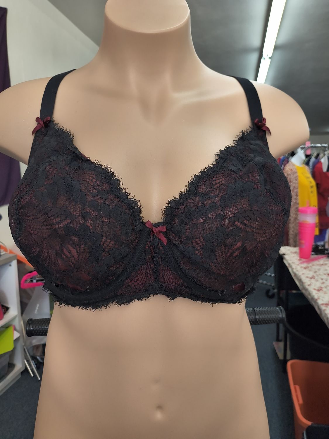46DDD Cacique unlined balconette lace bra