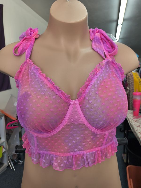5x Torrid Curve NWT heart print unlined longline bra